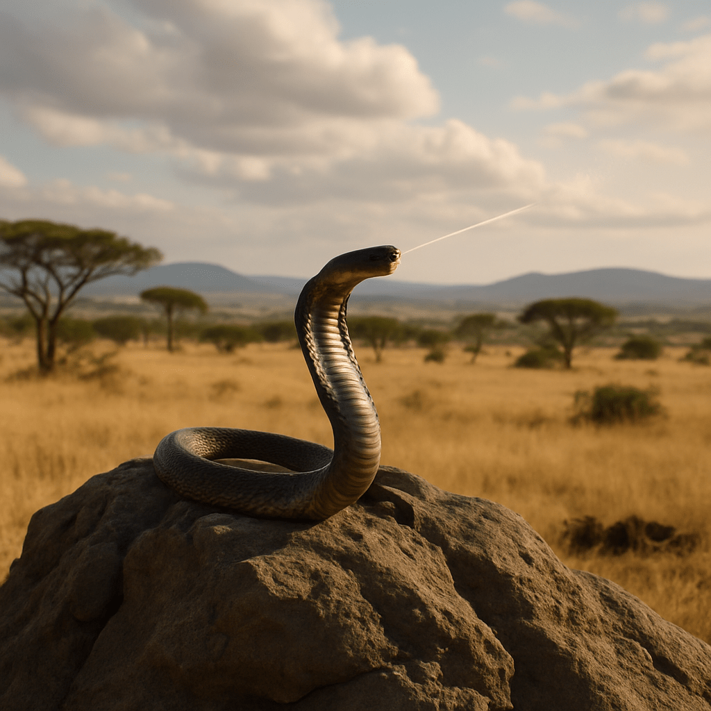 Cobra cracheur tir de venin précis