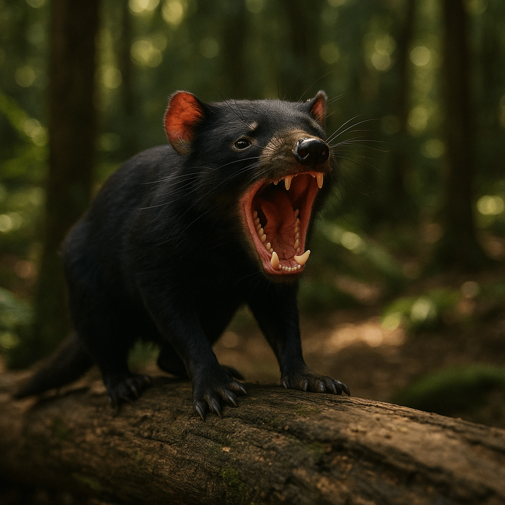 Diable de Tasmanie criant