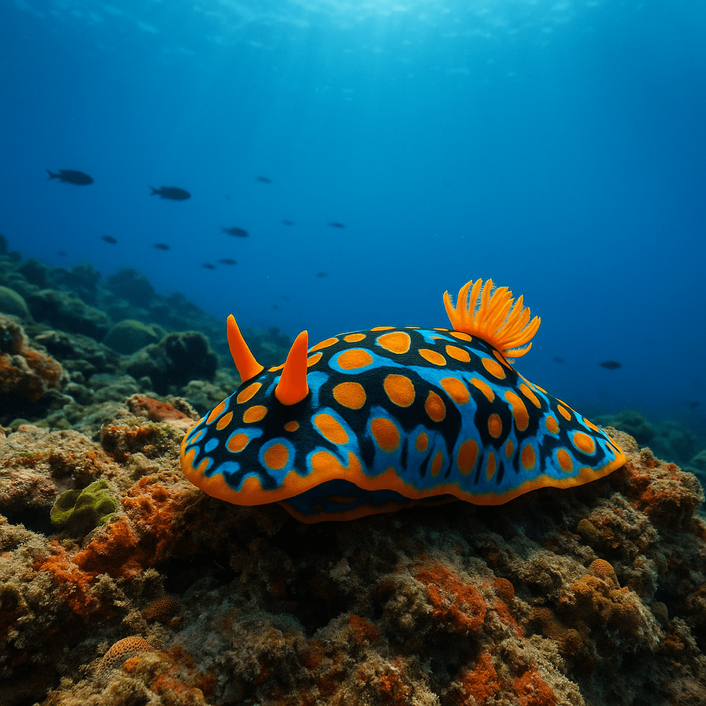 Photo d'un nudibranche coloré