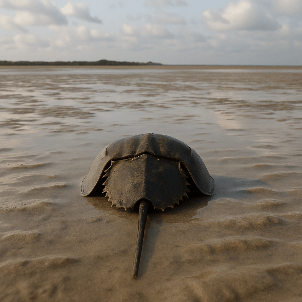 Limule sur le sable