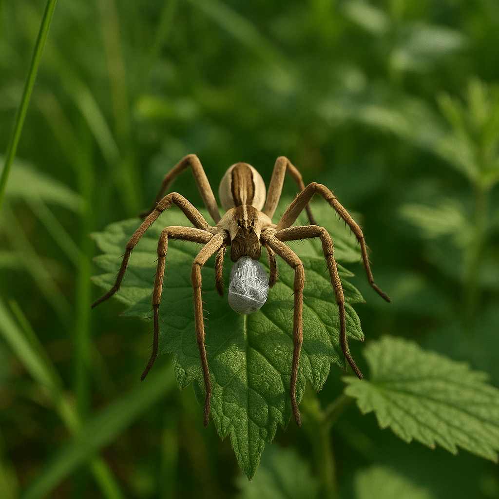 Araignée-nourrice sur toile