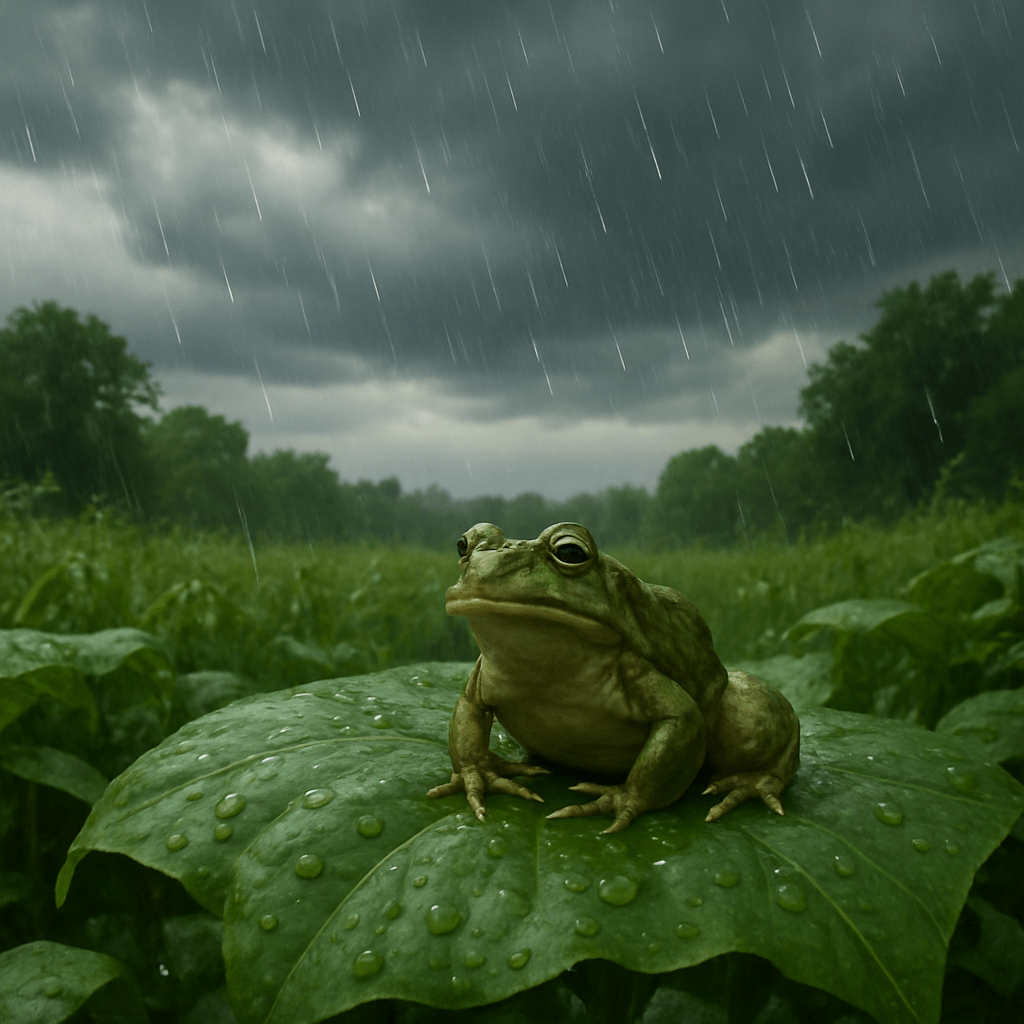 Grenouille prédisant la météo