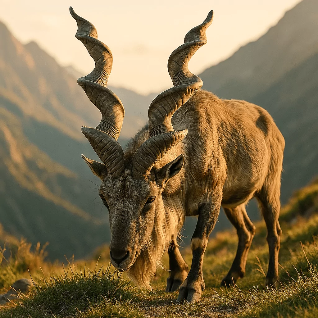 Markhor dans son habitat naturel