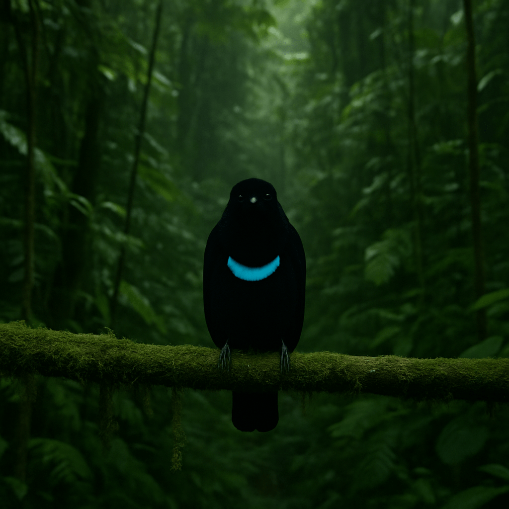 Oiseau de paradis en vol