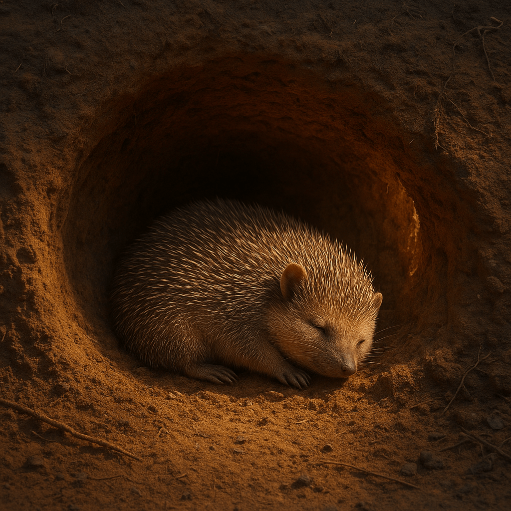 Tenrec en sieste