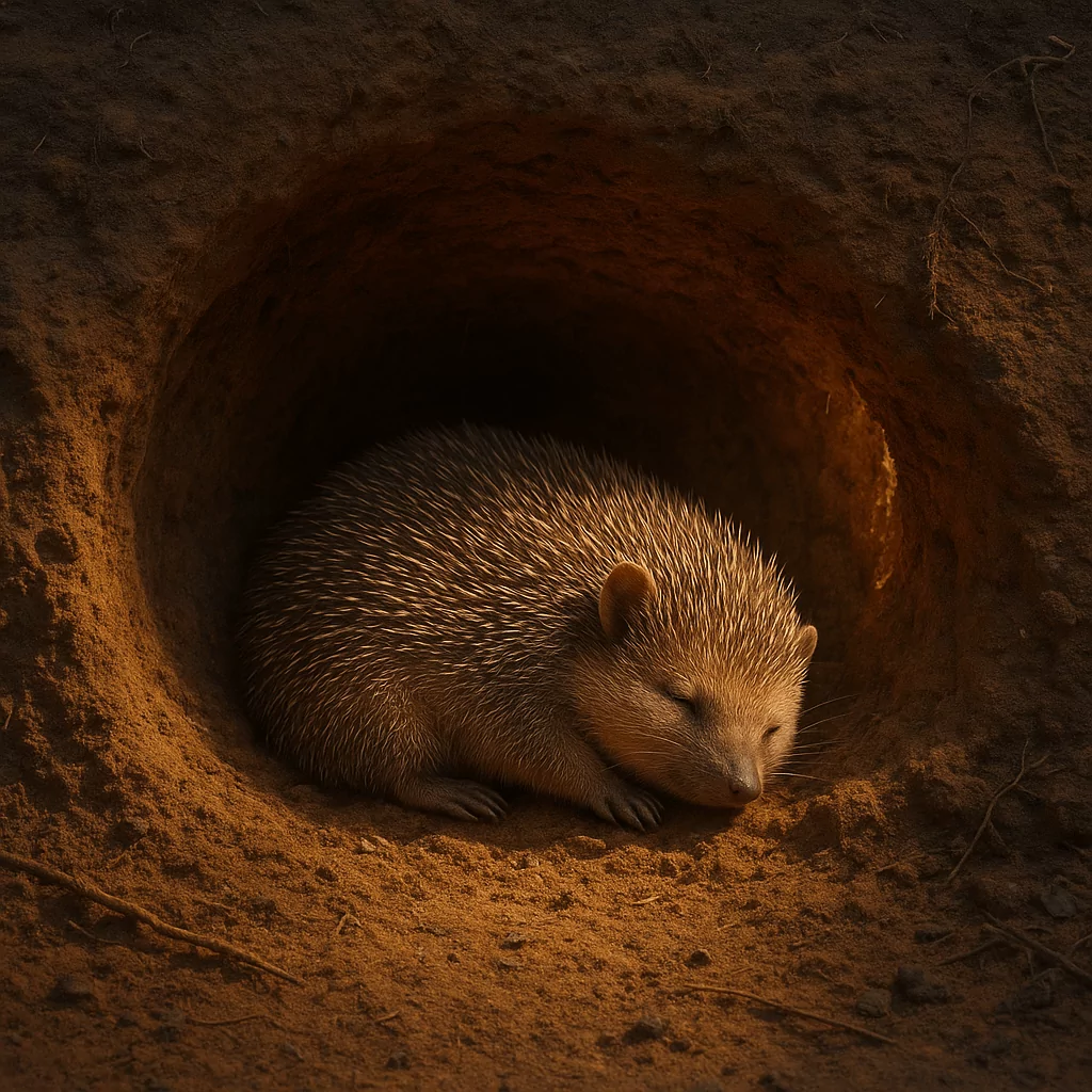 Tenrec en sieste