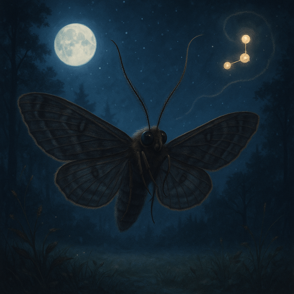 Papillon de nuit détectant une molécule