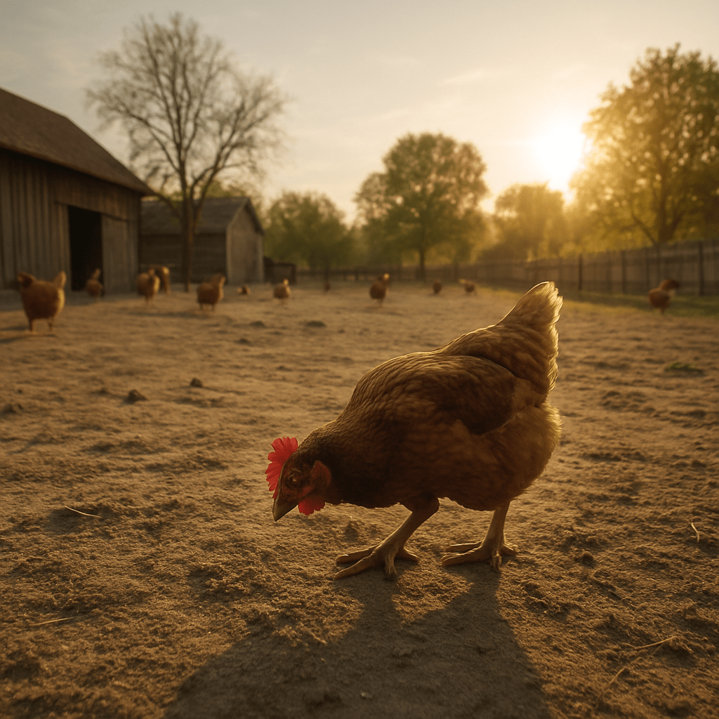 Poulet avec silhouette de T-Rex