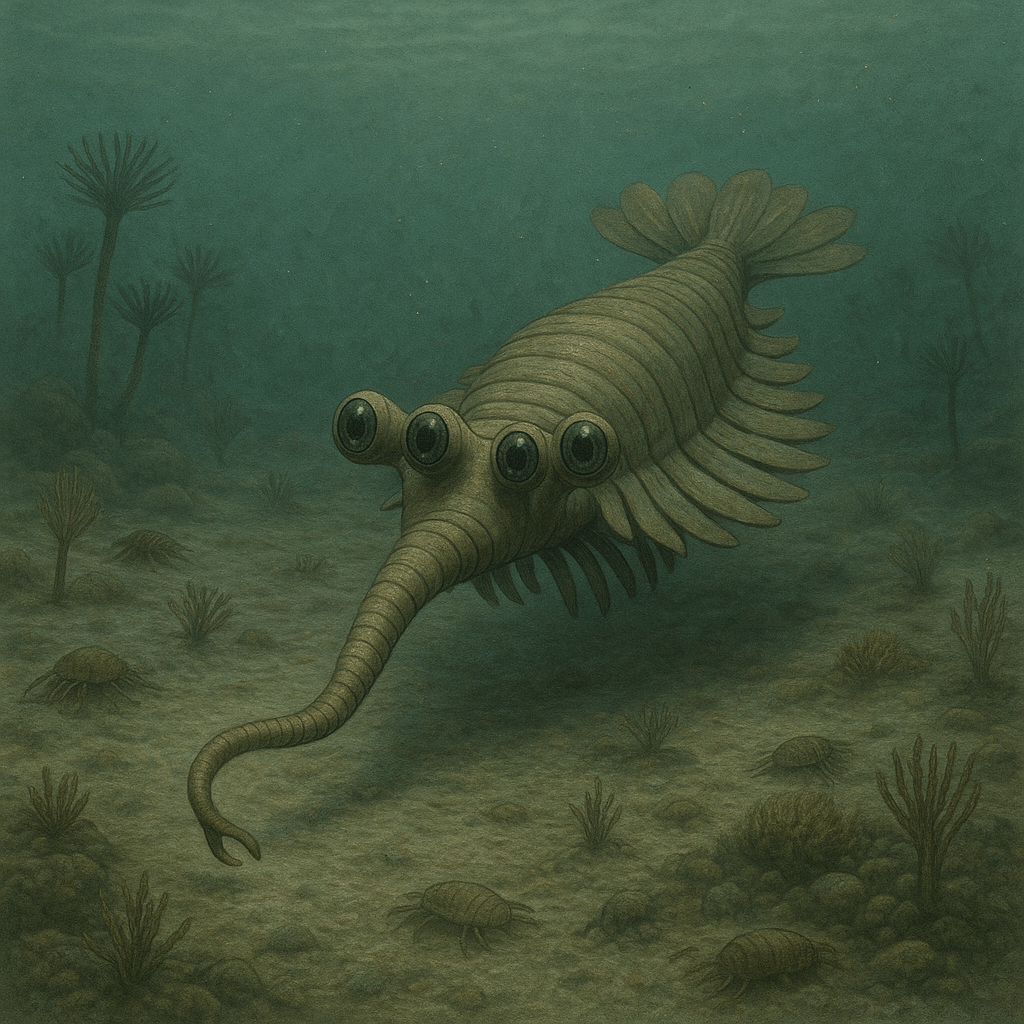 Opabinia fossile reconstitution