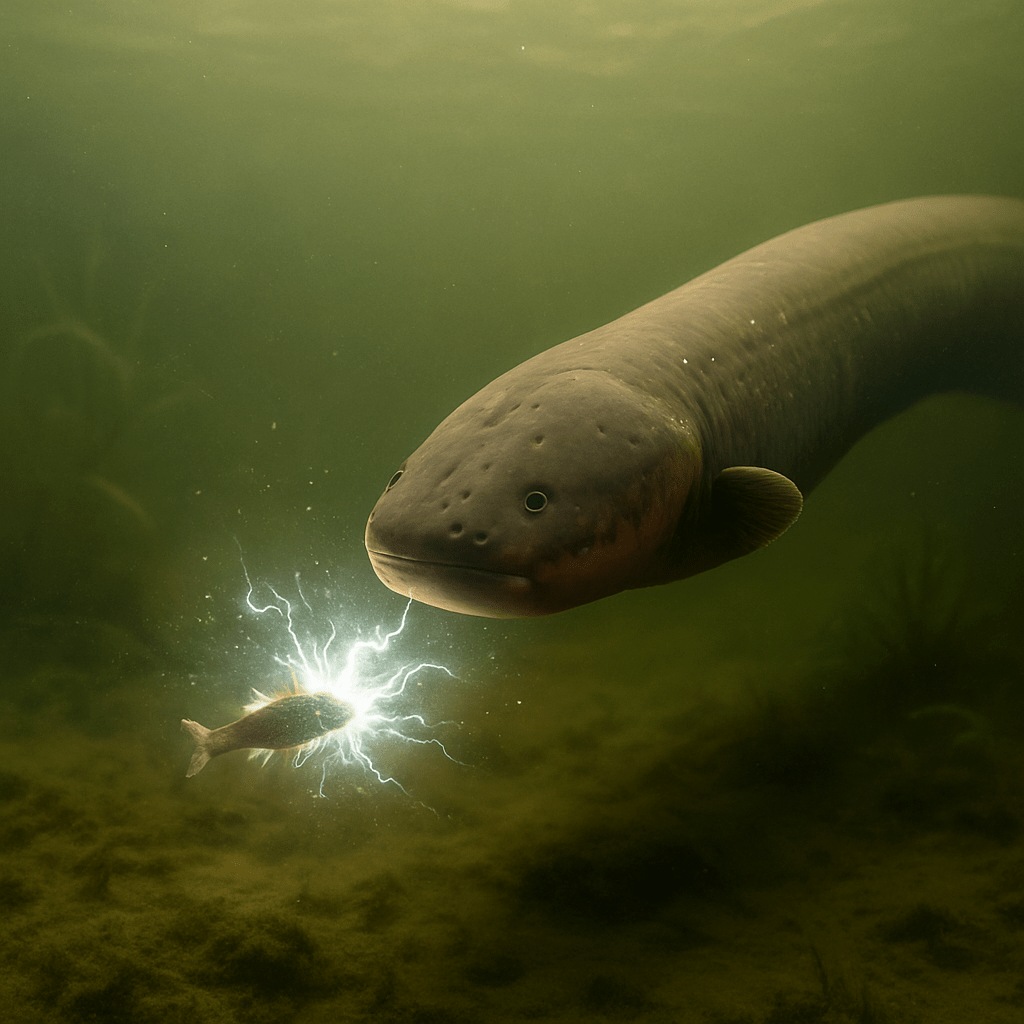 Anguille électrique en milieu naturel