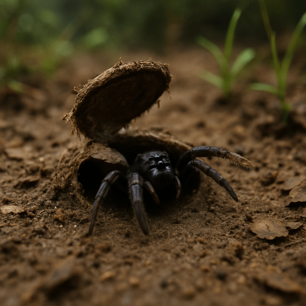 Araignée trappeuse en embuscade