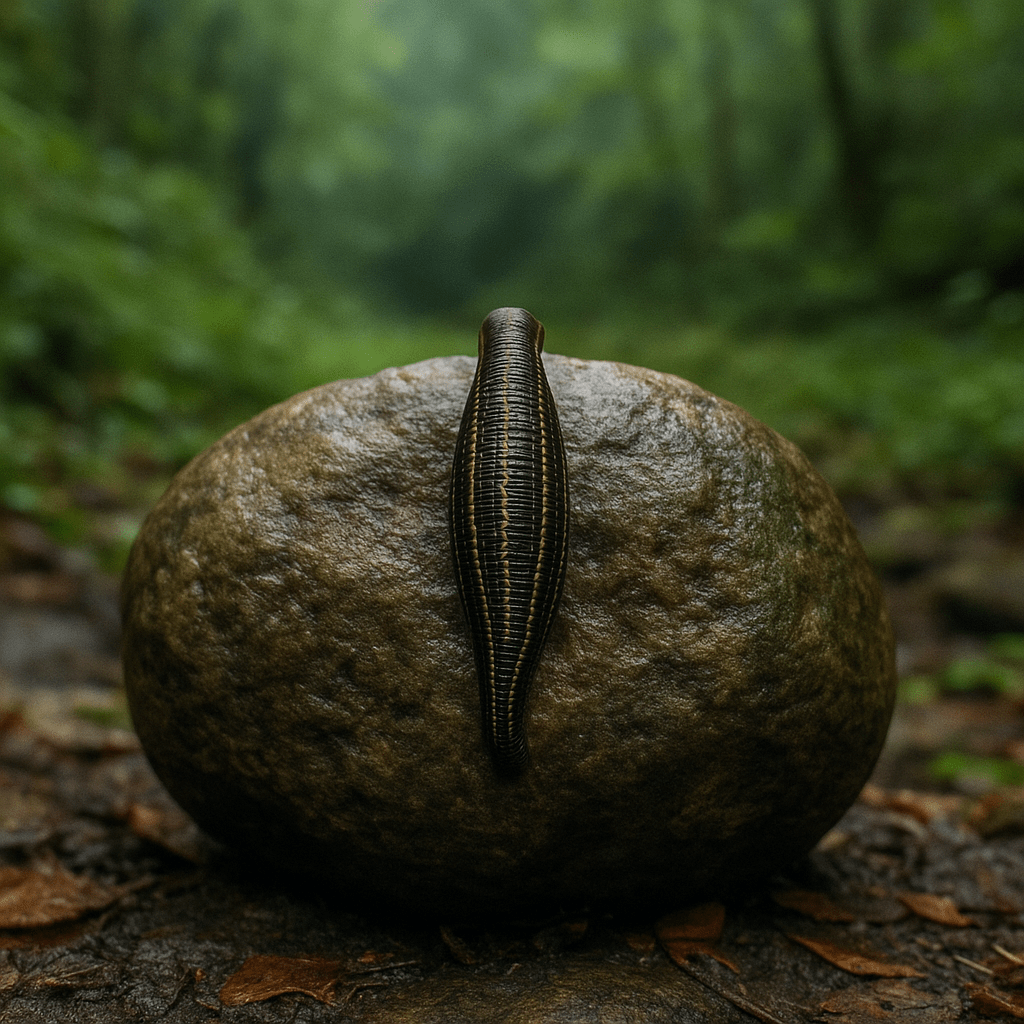 Gros plan d’une sangsue