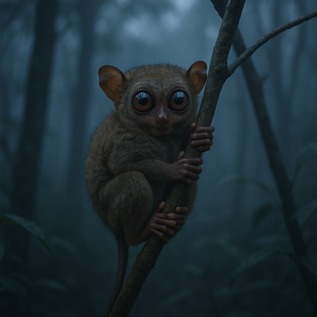 Tarsier aux yeux énormes