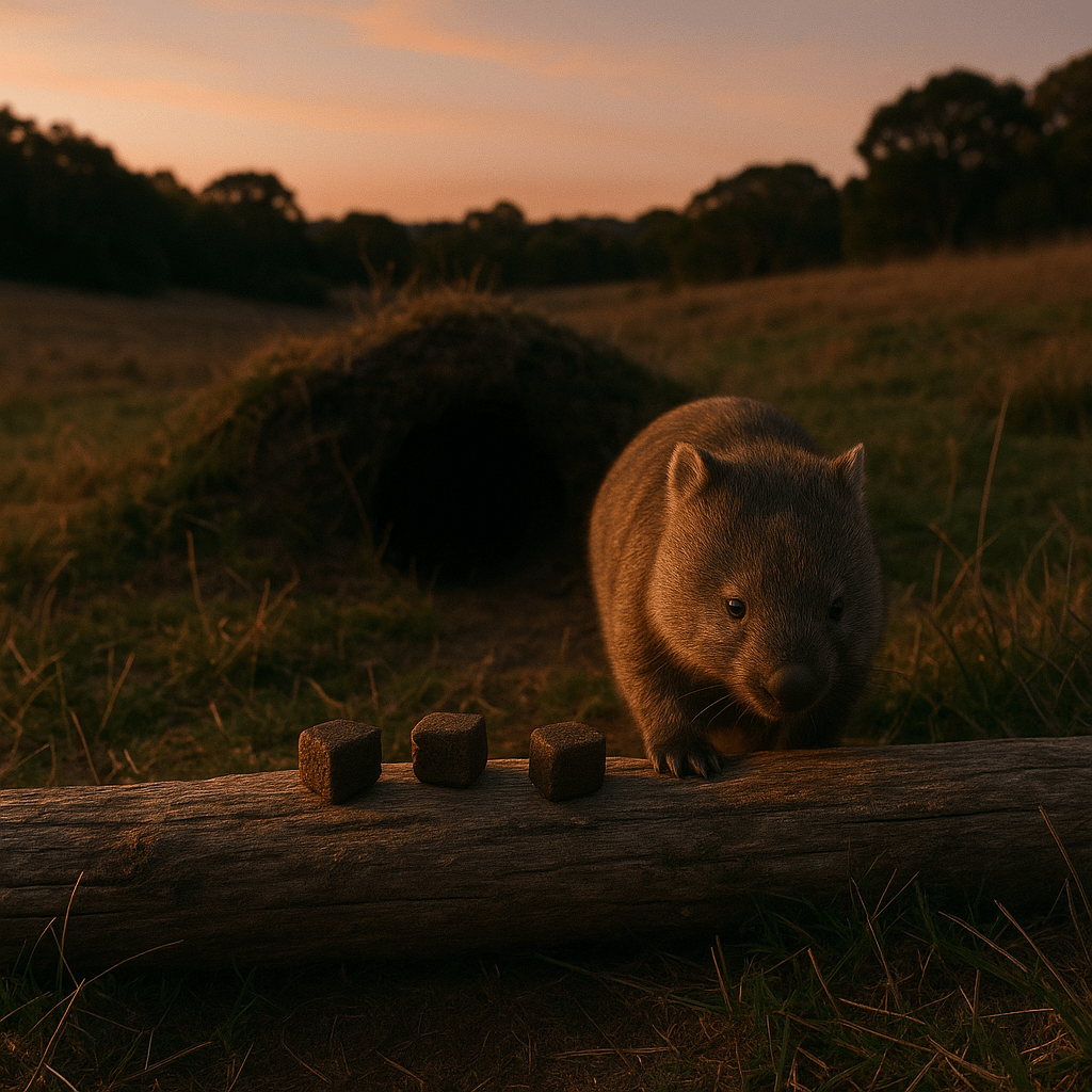Wombat dans son habitat naturel