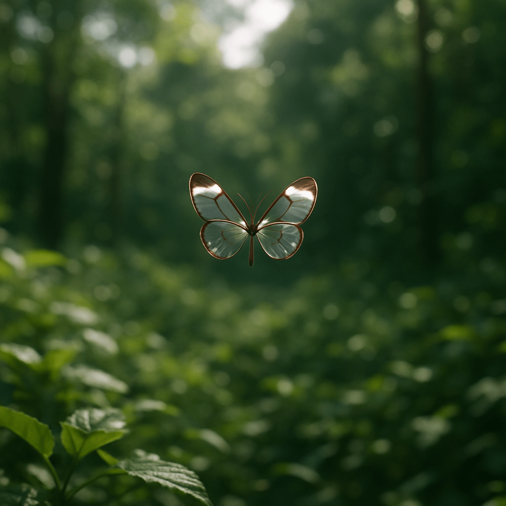 Papillon transparent Greta oto