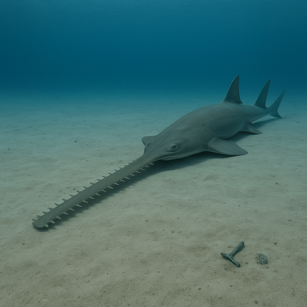 Poisson-scie - détecteur de métal vivant