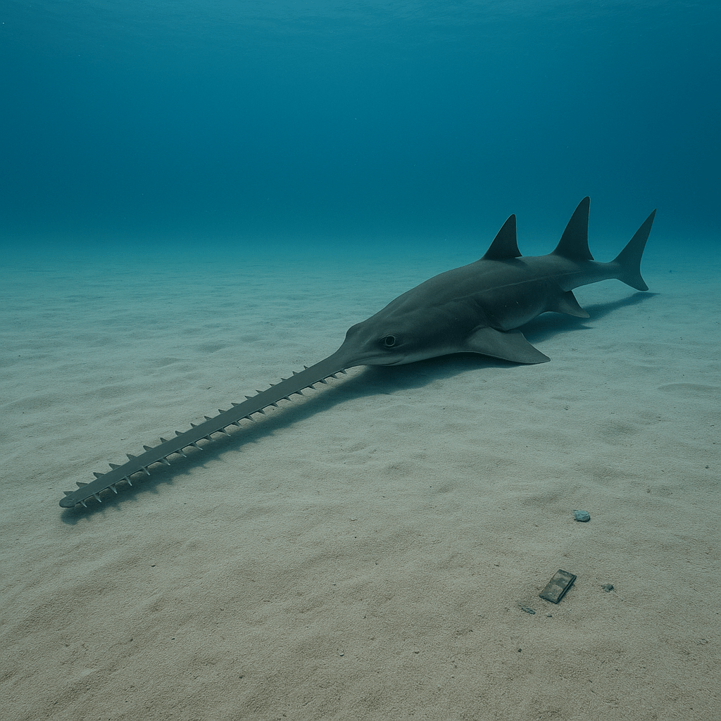 Poisson-scie détectant des objets métalliques