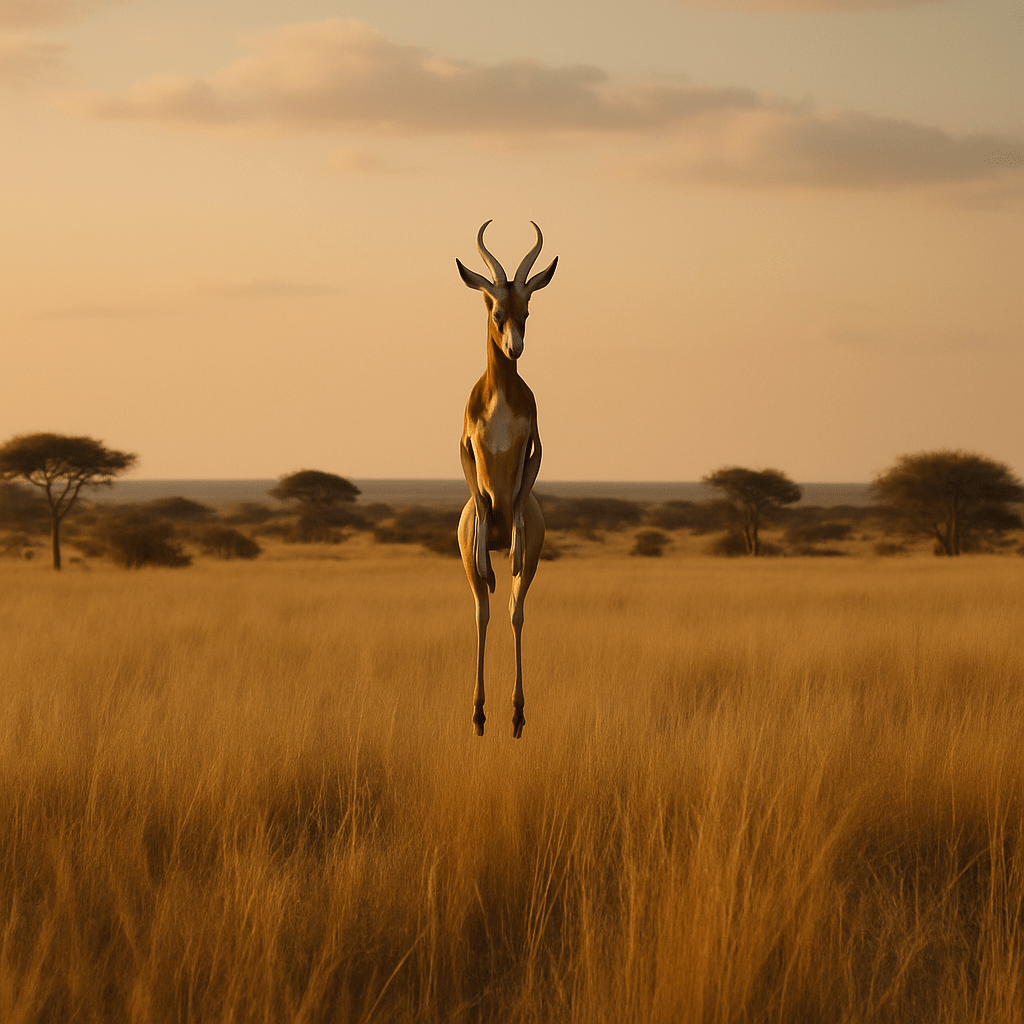 Springbok en pronking