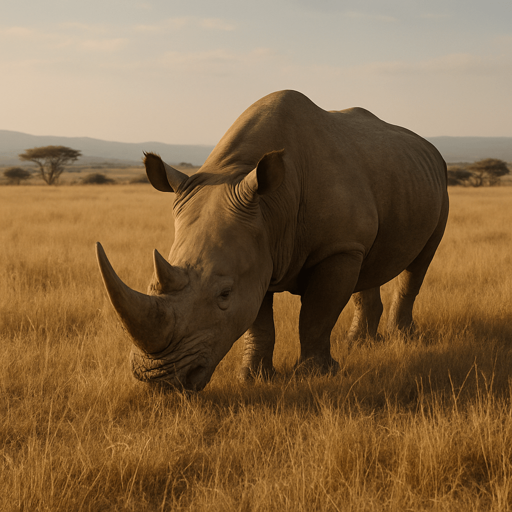 Corne de rhinocéros faite de kératine