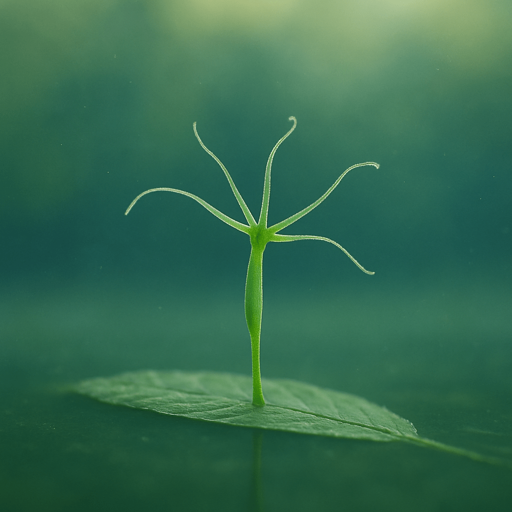 Hydre vue au microscope