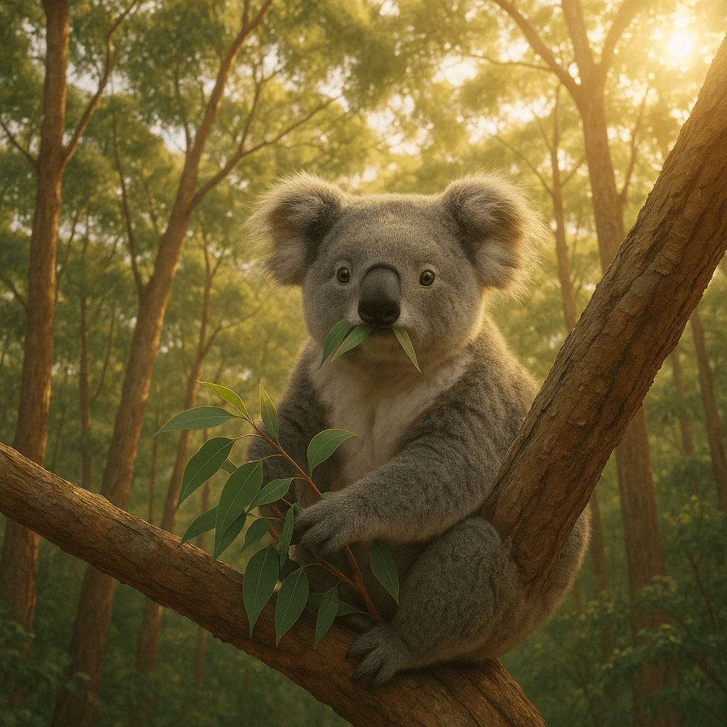 Koala sur un arbre