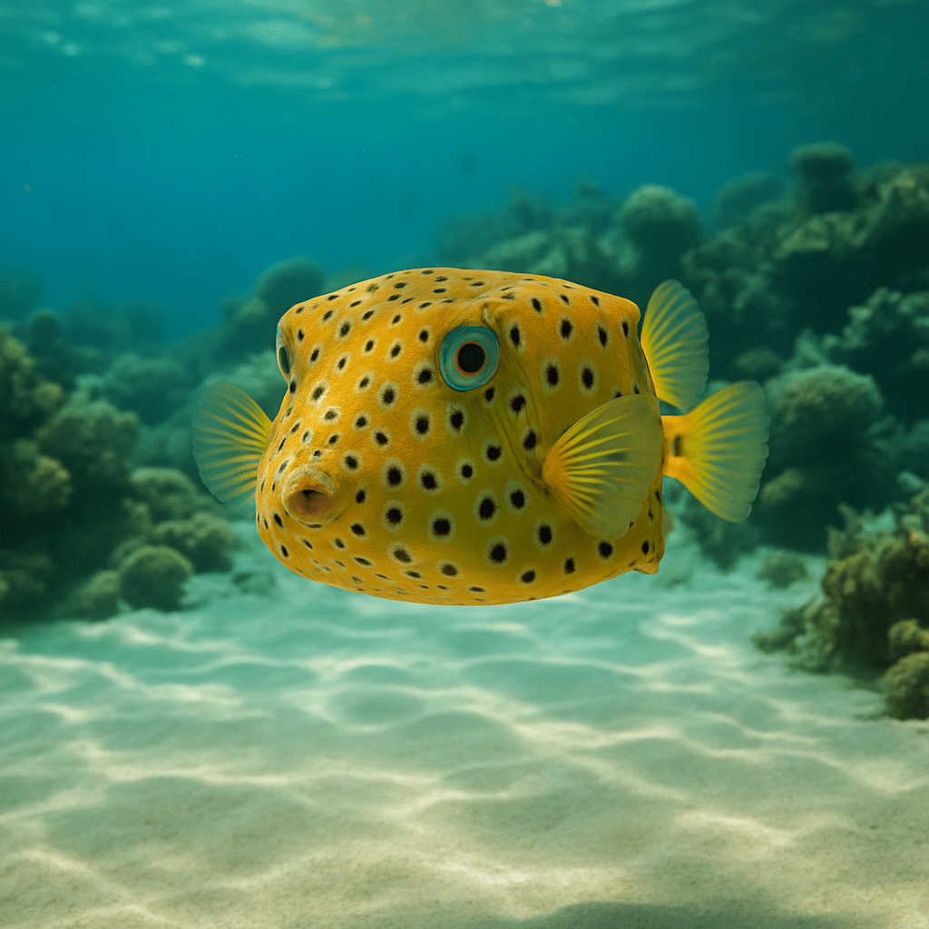 Poisson-coffre en forme de cube