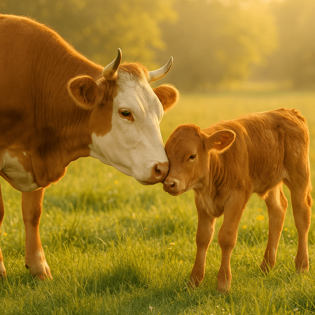 Vache et sa meilleure amie