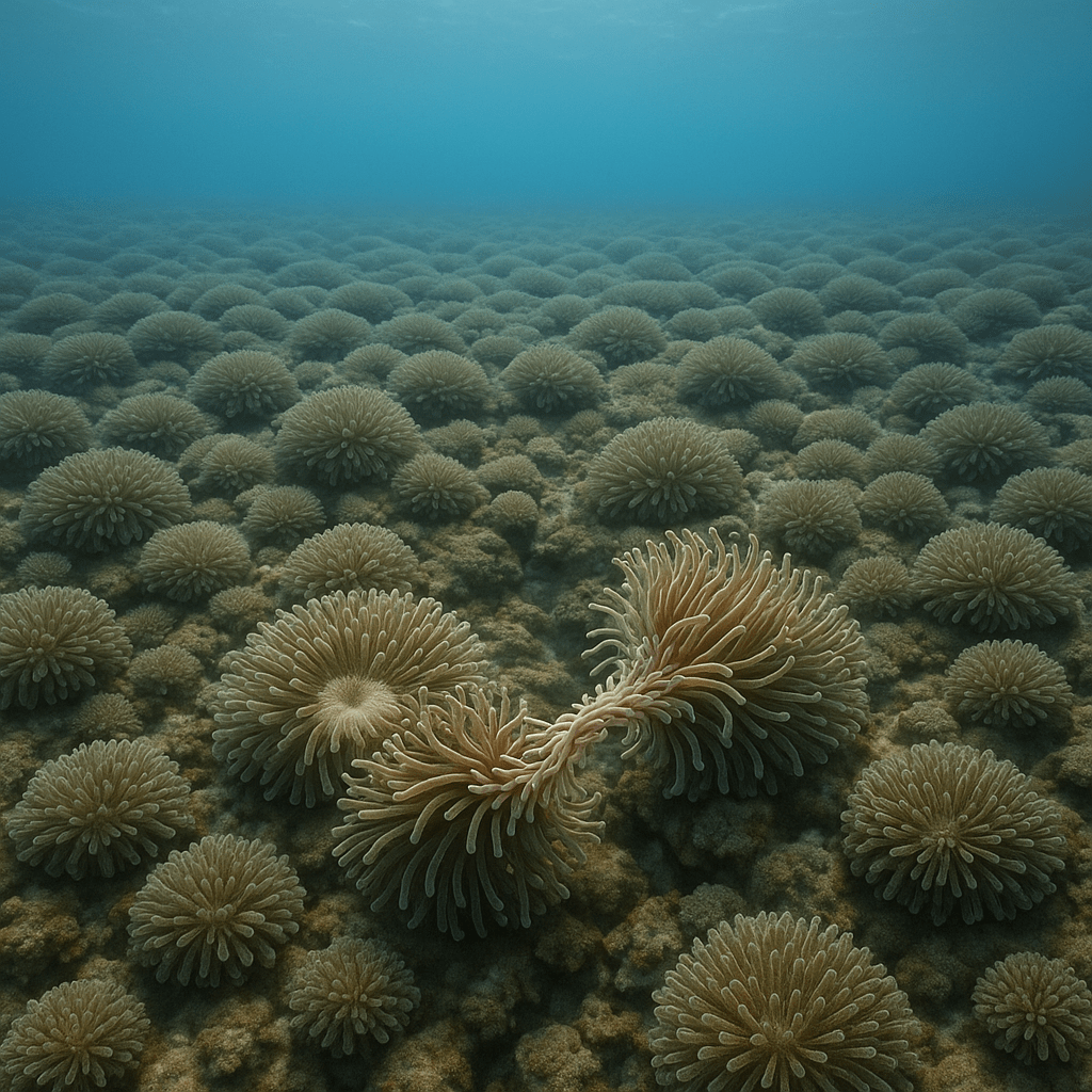 Anémone de mer en bataille
