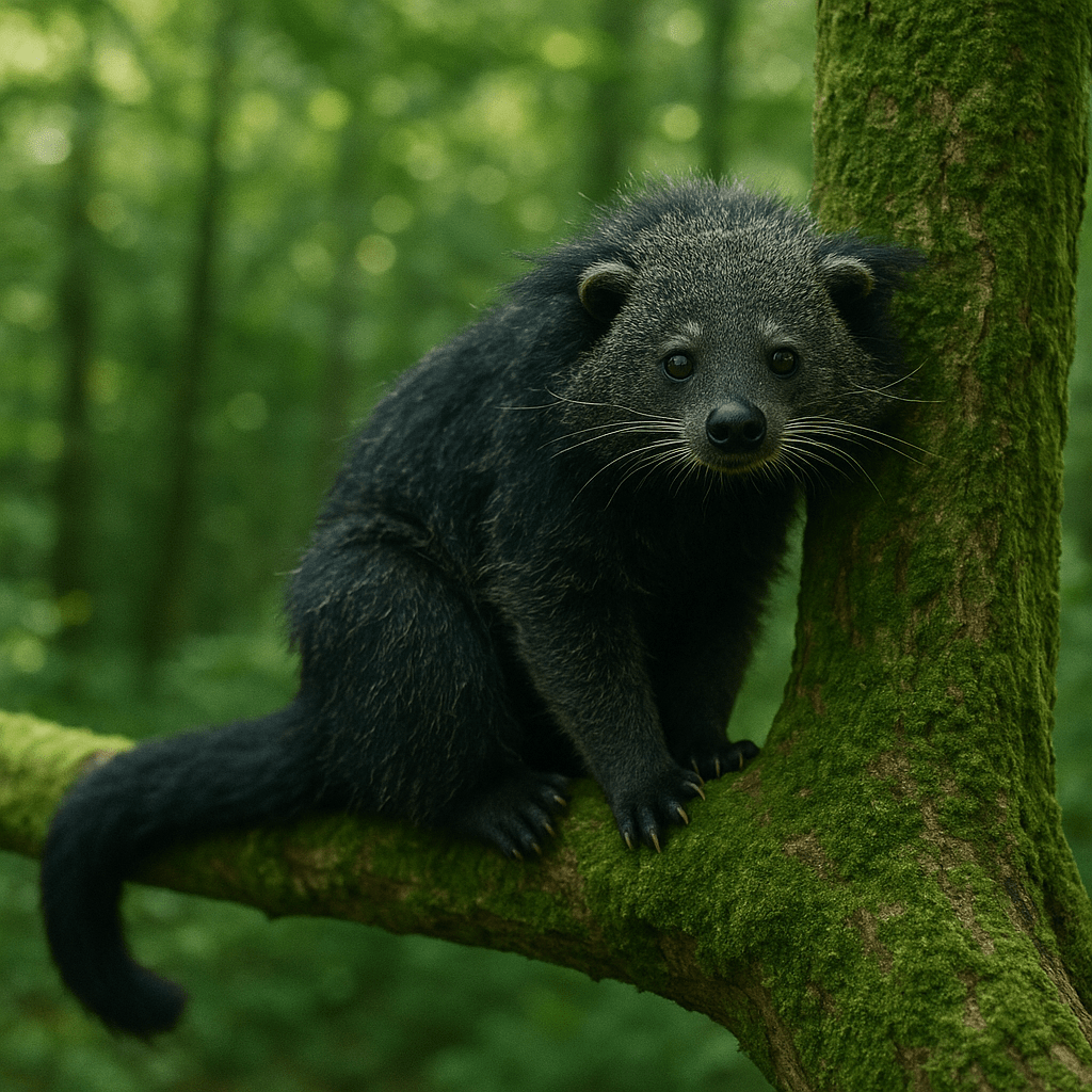 Binturong dans son habitat
