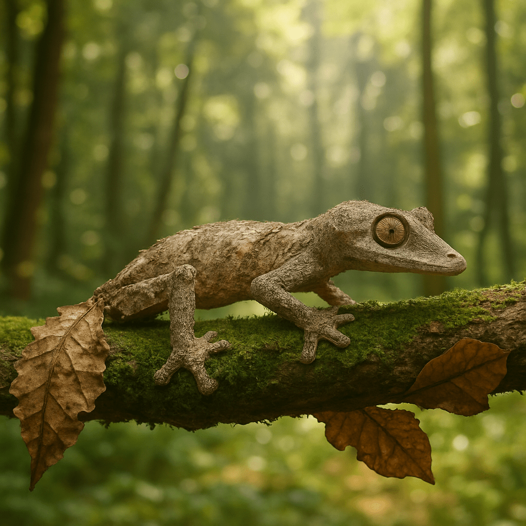 Gecko à queue feuillue