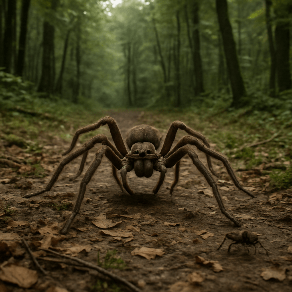 Araignée chasseresse géante