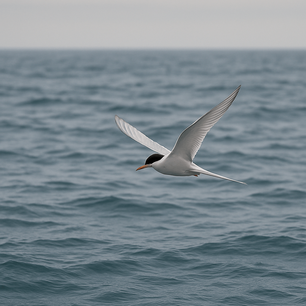 Sterne arctique en vol